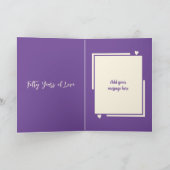 Ehefrau 50. Jubiläum haben wir es lila gemacht Karte (Innenseite)