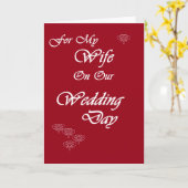 Ehefrau am Hochzeitstag Karte (Gelbe Blume)