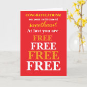 Ehefrau an Ehemann zum Renteneintritt gratuliert Karte (Gelbe Blume)