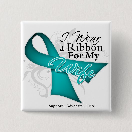 Ehefrau - Aquamarines Bewusstsein für die Lissabon Button (Vorderseite)