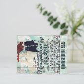 Ehefrau auf mein Geschenk für den Ehemann | Zum Eh Postkarte (Stehend Vorderseite)