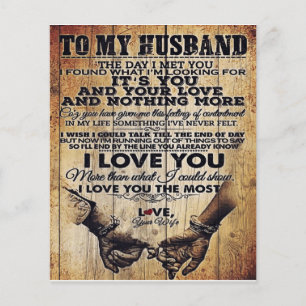 Ehefrau auf meinen Handballbrief   Husband Lovely  Flyer