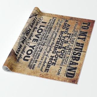 Ehefrau auf meinen Handballbrief | Husband Lovely  Geschenkpapier