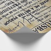 Ehefrau auf meinen Handballbrief | Lovely Present Geschenkpapier (Ecke)