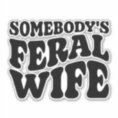 Ehefrau Aufkleber (Vorderseite)