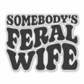 Ehefrau Aufkleber (Vorderseite)