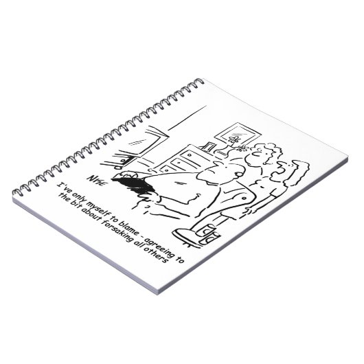 Ehefrau bedauert ihre Eheversprechen Notizblock (Linke Seite)