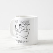 Ehefrau beklagt die Spielkarten Kaffeetasse (Vorderseite Links)