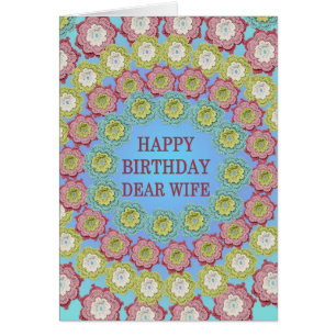 Ehefrau Birthday Crochet Blume