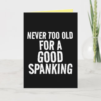 EHEFRAU BIRTHDAY Spanking Grußkarte Karte