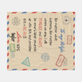 Ehefrau Blanket Design Hochzeitsgeschenk Fleecedecke (Vorderseite (Horizontal))