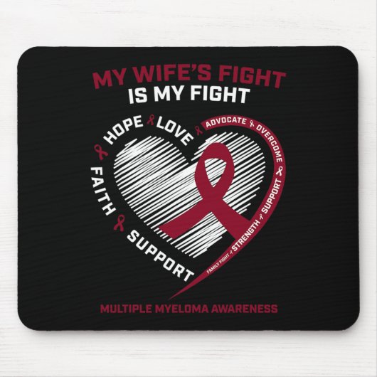 Ehefrau Blutkrebs Meine Ehefrau bekämpft Multiples Mousepad (Vorne)