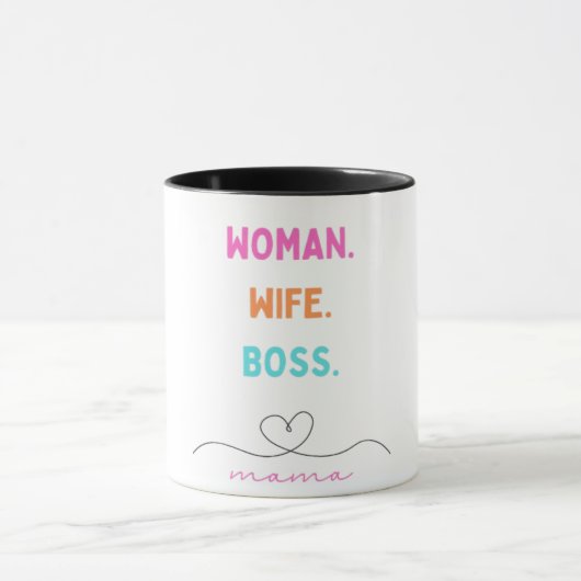 Ehefrau Boss Mama Empowerment Grafik Tasse (Zentrum)