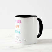 Ehefrau Boss Mama Empowerment Grafik Tasse (VorderseiteRechts)