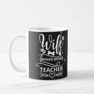 Ehefrau Boxer Mama Lehrerin Funny Dog Kaffeetasse
