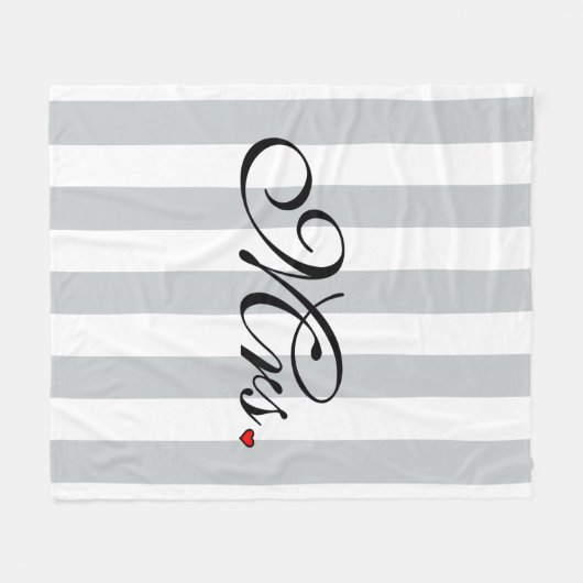 Ehefrau Bride Klicken Sie, um die Farbstreifen anz Fleecedecke (Vorderseite (Horizontal))