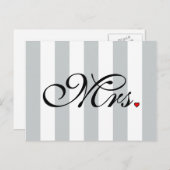 Ehefrau Bride Klicken Sie, um die Farbstreifen anz Postkarte (Vorne/Hinten)