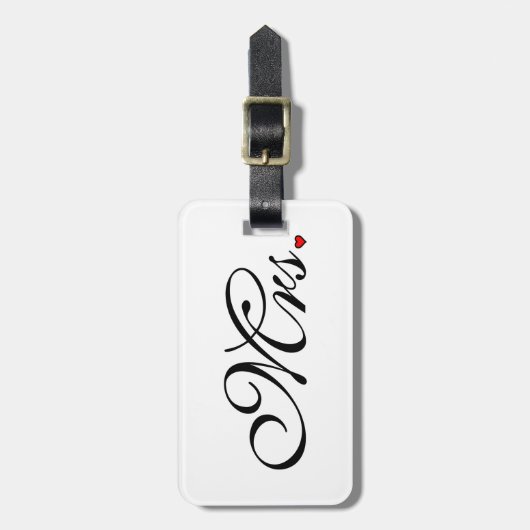 Ehefrau Bride Seine neuen Wünsche Gepäckanhänger (Vorderseite vertikal)