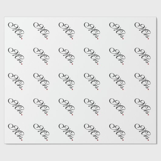 Ehefrau Bride Seine neuen Wünsche Geschenkpapier (Flach)