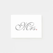 Ehefrau Bride Seine neuen Wünsche Post-it Klebezettel (Vorderseite)