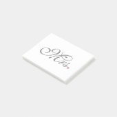 Ehefrau Bride Seine neuen Wünsche Post-it Klebezettel (angewinkelt)