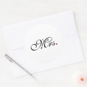 Ehefrau Bride Seine neuen Wünsche Runder Aufkleber (Umschlag)