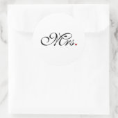 Ehefrau Bride Seine neuen Wünsche Runder Aufkleber (Tasche)