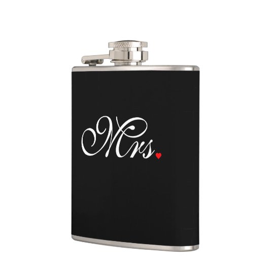 Ehefrau Bride Seiner Frau, die sich neu ernähren m Flachmann (Links)