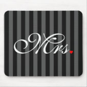 Ehefrau Bride Seiner Frau, die sich neu ernähren m Mousepad (Vorne)