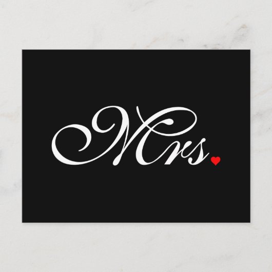 Ehefrau Bride Seiner Frau, die sich neu ernähren m Postkarte (Vorderseite)