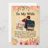 Ehefrau | Brief an meine Ehefrau Liebe von Ehemann Einladung (Vorne/Hinten)