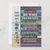 Ehefrau | Brief an meine Ehefrau Liebe von Ehemann Einladung (Vorderseite)