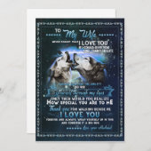 Ehefrau | Brief an meine Ehefrau Liebe von Ehemann Einladung (Vorne/Hinten)