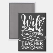 Ehefrau Cane Corso Mama Lehrerin Funny Dog Magnet (Vorderseite/Rückseite)