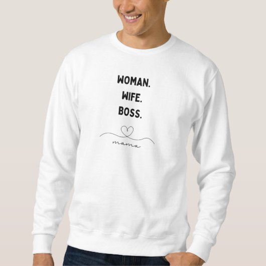 Ehefrau Chefin Mama für sie Sweatshirt (Vorderseite)