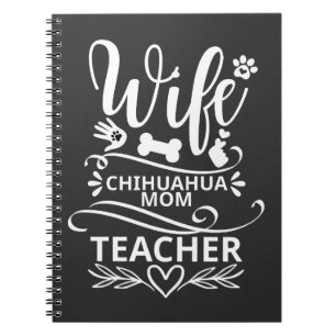 Ehefrau Chihuahua Mama Lehrerin Funny Dog Notizblock