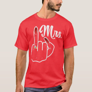 Ehefrau "Damen nur verheiratet Braut Flitterwochen T-Shirt