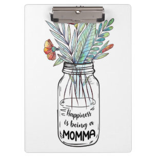 Ehefrau Das Glück der Kunst ist ein Mama Klemmbrett