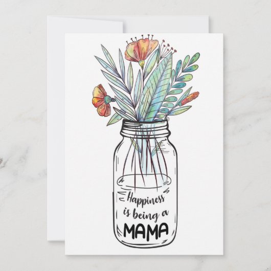 Ehefrau Das Glück der Kunst ist ein Mama Save The Date (Vorderseite)