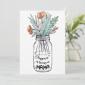 Ehefrau Das Glück der Kunst ist ein Mama Save The Date (Stehend Vorderseite)