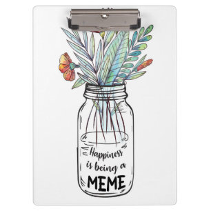 Ehefrau Das Glück der Kunst ist ein Meme Klemmbrett