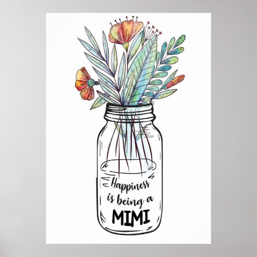 Ehefrau Das Glück der Kunst ist ein Mimi Poster (Vorne)