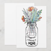 Ehefrau Das Glück der Kunst ist ein Mimi Save The Date (Vorne/Hinten)