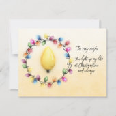 Ehefrau, dass du mein Leben zur Weihnachtszeit bel (Vorderseite)