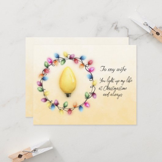 Ehefrau, dass du mein Leben zur Weihnachtszeit bel (Vorderseite/Rückseite Beispiel)