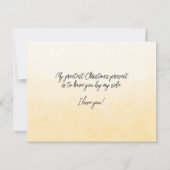 Ehefrau, dass du mein Leben zur Weihnachtszeit bel (Rückseite)