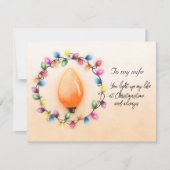 Ehefrau, dass du mein Leben zur Weihnachtszeit bel (Vorderseite)