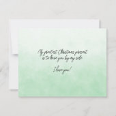 Ehefrau, dass du mein Leben zur Weihnachtszeit bel (Rückseite)