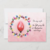 Ehefrau, dass du mein Leben zur Weihnachtszeit bel (Vorderseite)