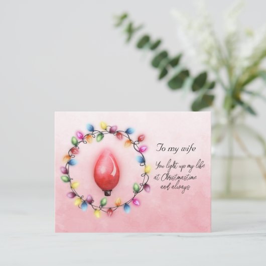 Ehefrau, dass du mein Leben zur Weihnachtszeit bel (Stehend Vorderseite)